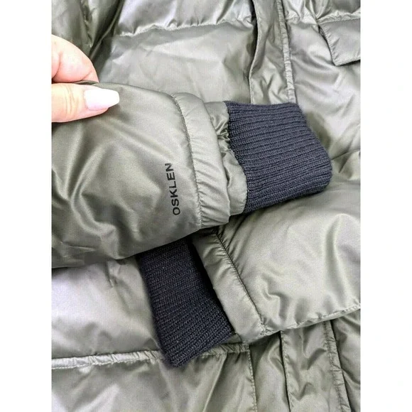 Osklen Men's Size P Small Jacket Coat Hooded Green SuperLightPuffer Oversized - Picture 6 of 13